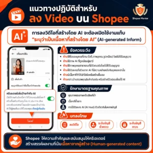 แนวทางใช้ AI ทำ Shopee Video อย่างปลอดภัย