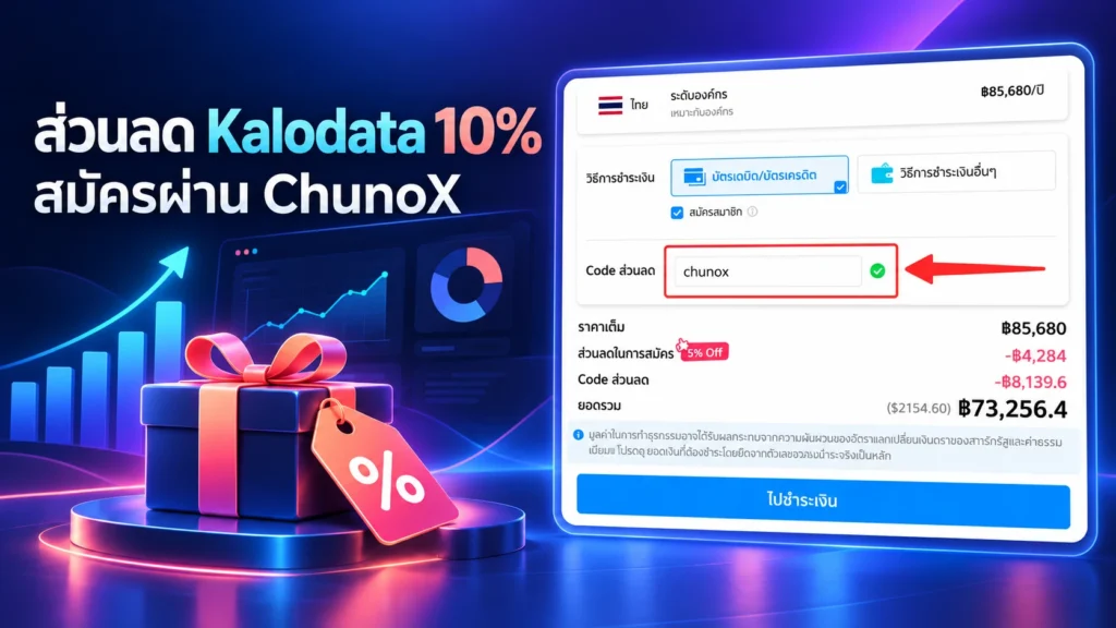โค้ดส่วนลด Kalodata